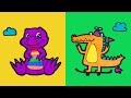 【Draw a dinosaur on skateboard】Learn easy drawing ｜Dinosaur Collection｜ارسم الديناصور ｜Dinozor çizin