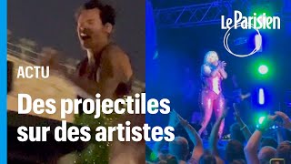 Harry Styles, Drake, Pink... des artistes plus que jamais victimes de jets d'objets sur scène
