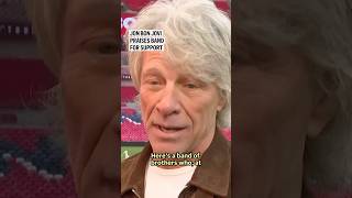 Jon Bon Jovi praises band for support