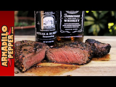 Grilled Bison Ribeye Steak with Jack Daniels Whiskey Butter Sauce