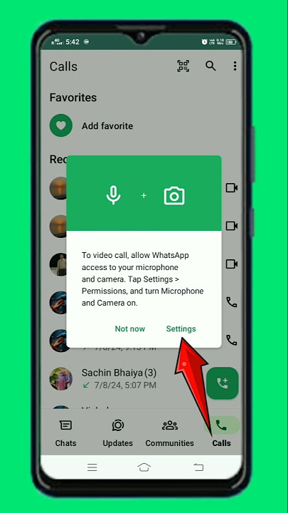 🔴Whatsapp Video Call Problem Solve | ✅To Call Allow Whatsapp Access To Your Microphone Tap Settings