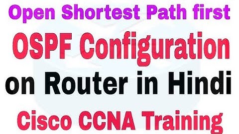 [Hindi/Urdu] Cisco CCNA OSPF Configuration in Packet Tracer | Routing protocol |