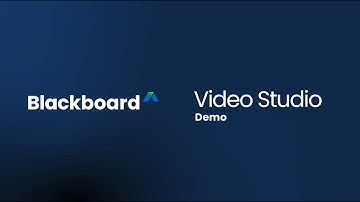 Blackboard Video Studio Demo