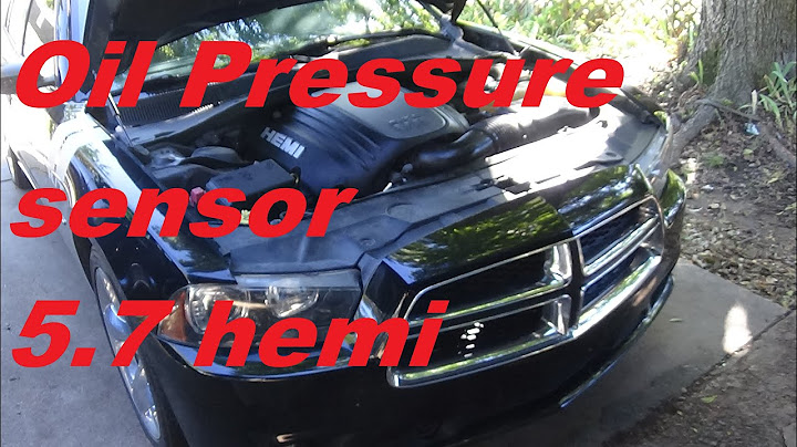 Oil pressure sensor dodge charger