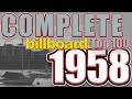 Complete 100 in 1958 billboard count down