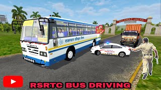 RSRTC Ashok Leyland Bus Driving in Bus Simulator Indonesia | BUSSID Android Game Video | Indian Game