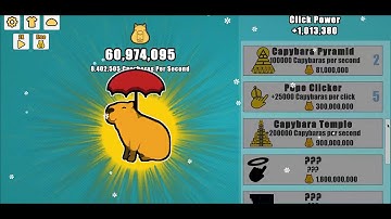 capybara clicker part 2 1 BILLION CAPYBARAS!!!!!!