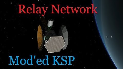 Kerbin Signal/Power Relay network. Mod