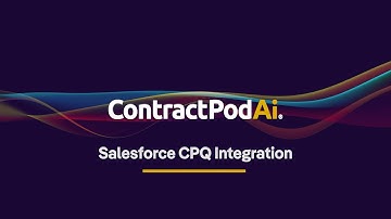 ContractPodAi’s Salesforce CPQ Integration