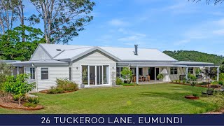 26 TUCKEROO LANE, EUMUNDI - stunning home with mountain views - one of Eumundi's finest