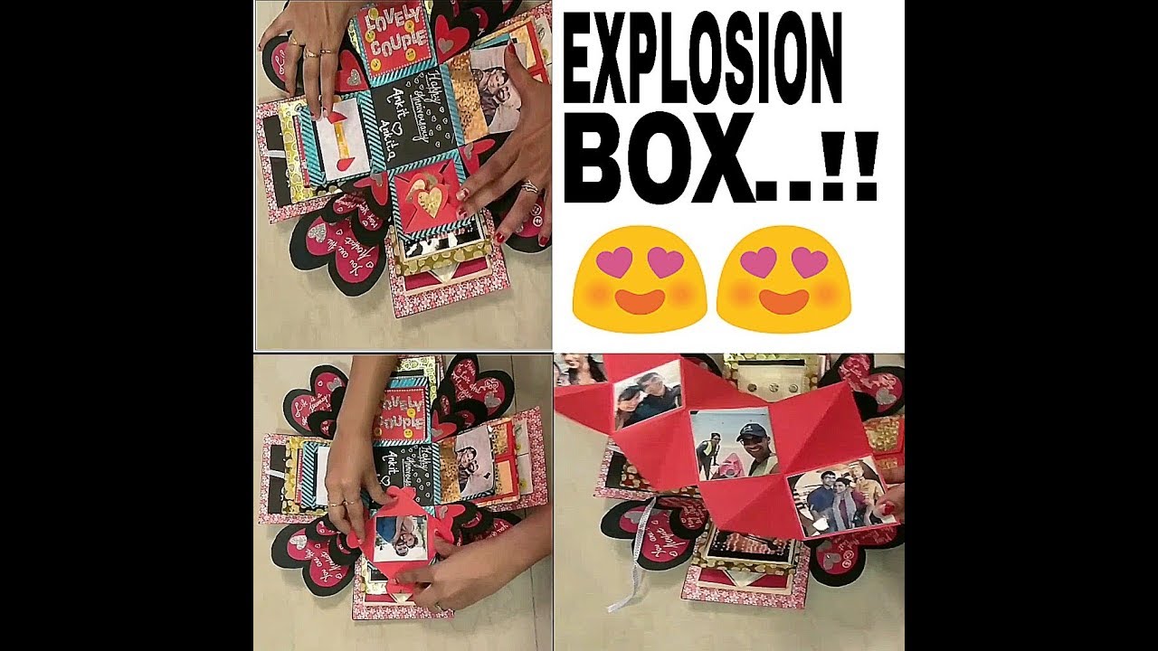 Romantic Explosion Box  (3 layered) for Girl/Boyfriend/Anniversary/birthday