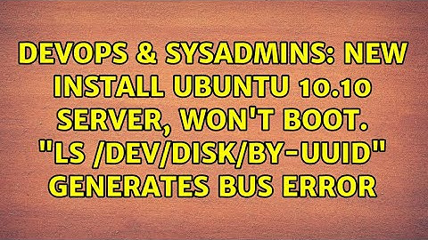 New install Ubuntu 10.10 Server, won