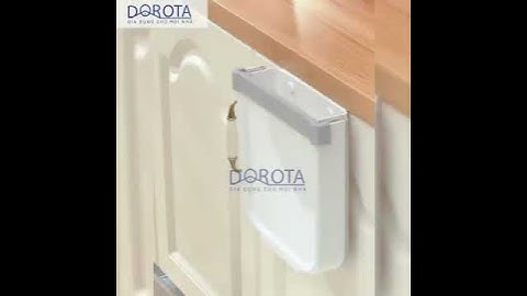 Hướng dẫn sử dụng thùng rác treo tủ bếp | DOROTA