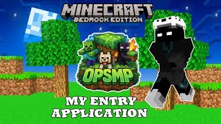 My 58 seconds of Application for OP SMP season 2 ❤️‍🔥🤯 #opsmp #opgamer90 #Anchor_playz 