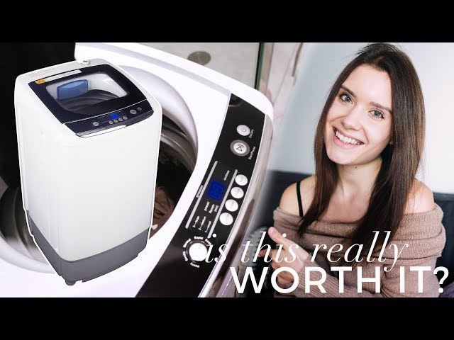 HOW TO: LAUNDRY FOR A SMALL HOME  Review Black+Decker BPWM09W Portable  Washer Demo Unboxing 