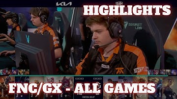 FNC vs GX - All Games (Bo5) Highlights | Round 1 LEC Summer 2025 Playoffs | Fnatic vs GIANTX