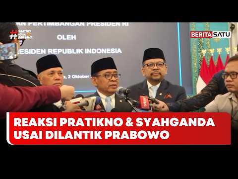 Reaksi Pratikno & Syahganda Usai Dilantik Presiden Prabowo #Beritasatu