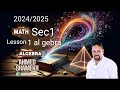 lesson 1 unit 1 sec 1 al gebra