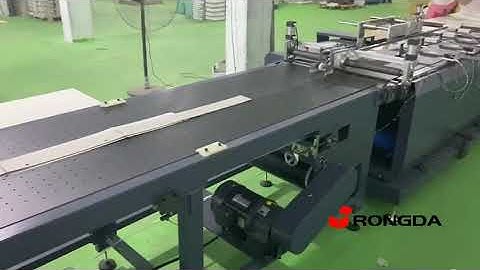 ASJ600 gluing machine +ZB1200 edge folding machine for non bottom tray making