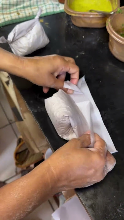 Omelette wrapping technique. #shorts
