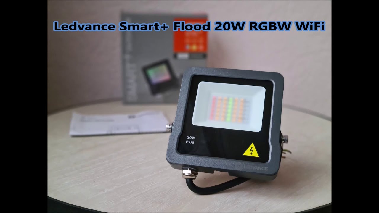 LEDVANCE  Projecteur LED extérieur RGBW SMART WiFi FLOOD 20W