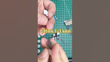 Coin Vibration Moto 3V 100mA, φ10mm,T=3.4mm，With back glue & Sponge #electronics #homyetparts #pcb