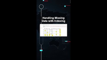 Handling Missing Data with Indexing #ai #artificialintelligence #machinelearning #aiagent Handling