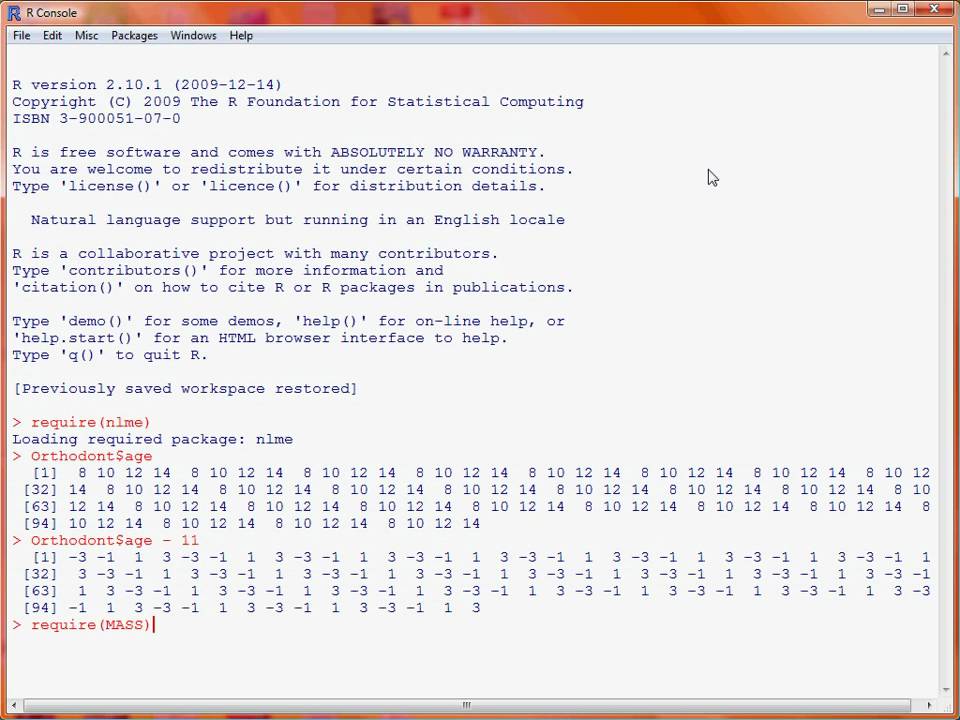 Data transformation with R