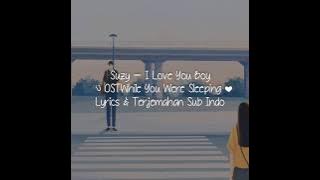 [SUB INDO] Suzy - I Love You Boy Ost While You Where Sleeping lyrics