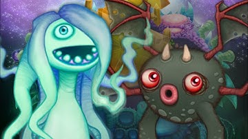 Ethereal Island Whisp + Grumpyre + Castle Trio | My Singing Monsters