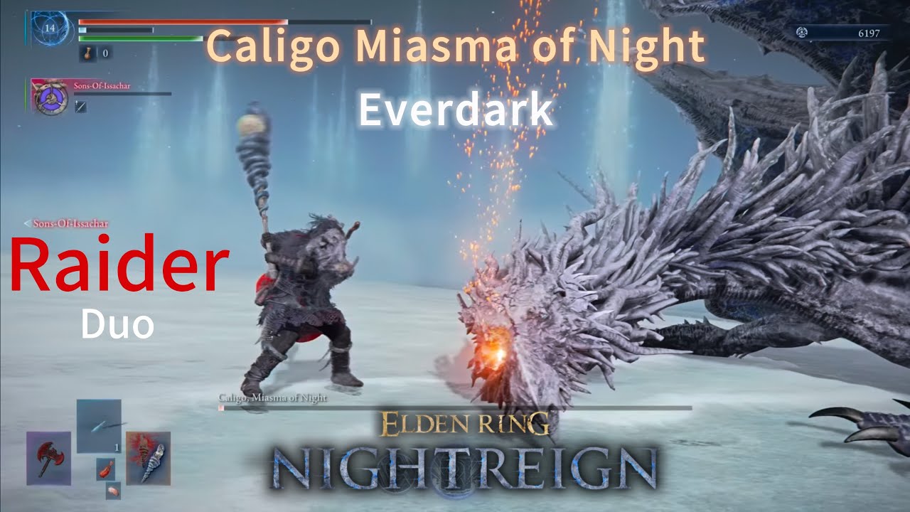 ELDEN RING NIGHTREIGN: Caligo, Miasma of Night (Duo Raider, Everdark Sovereign, Boss Fight)