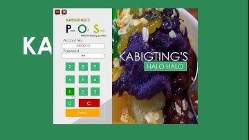 POS for Kabigting halo halo restaurant using VB.net 2010 and Mysql Database.
