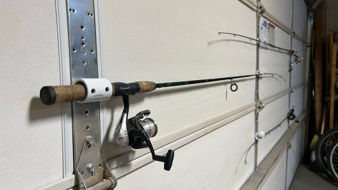 Garage door fishing rod storage hack Cheap Easy  