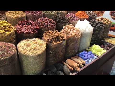 Dubai Gold Market , Spice Market & Textil Market + traditional Abra