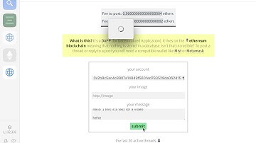 demo of the FiveMedium DAPP on the Ethereum blockchain
