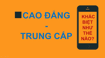 [Tư vấn hướng nghiệp] - KHÁC BIỆT GIỮA CAO ĐẲNG VÀ TRUNG CẤP