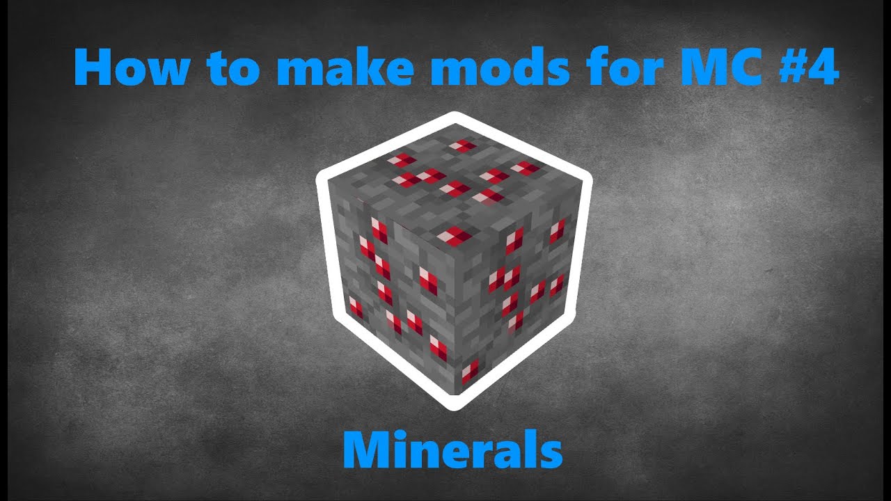 How to make a minecraft mod with Mcreator #4 | Mineral - YouTube
