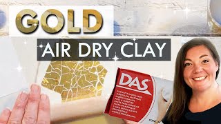 Air Dry Clay Ideas  GOLD  EASY CLAY PROJECTS