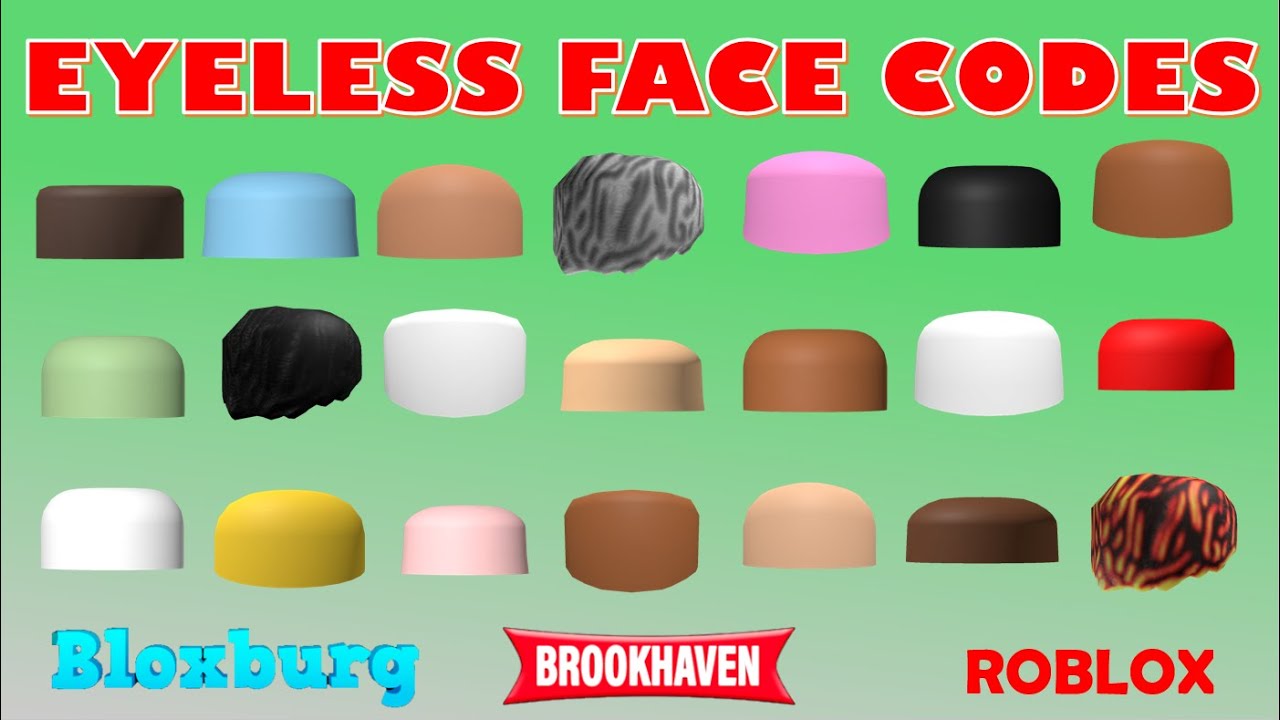 NEW 3D FACE CODES for bloxburg & berry avenue PT.1 #roblox