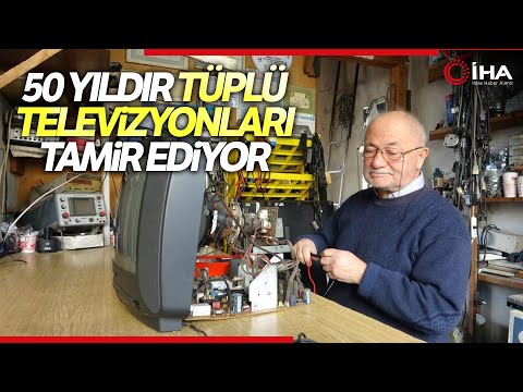 50 Yıldır Tüplü Televizyonları Tamir Ediyor