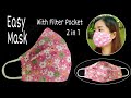 New Design - Breathable DIY Mask | The Mask does not touch your mouth and nose, easier to breathe