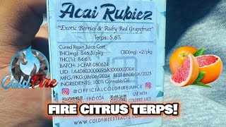 This ACAI RUBIEZ had BANGER TERPS!!! Coldfire x Sonoma Collab Cart Review!