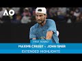 Maxime Cressy v John Isner Extended Highlights (1R) | Australian Open 2022