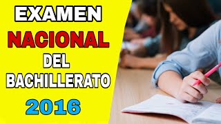 Examen nacional del bachillerato de 2016_تعلم اللغة الاسبانية