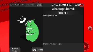 Roblox Find the chomiks - How to get WhatsUp Chomik