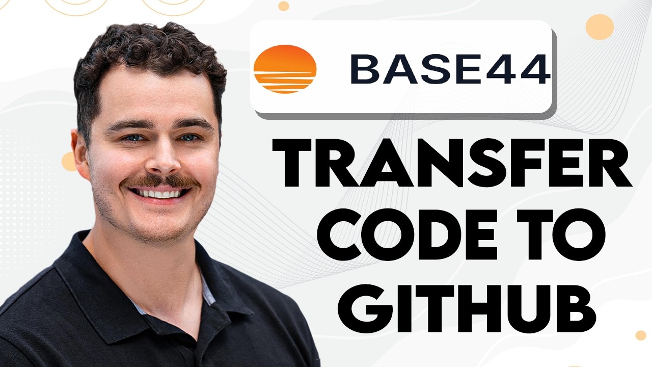 How To Transfer Your Code From Base44 To Github [2026 Guide] - YouTube