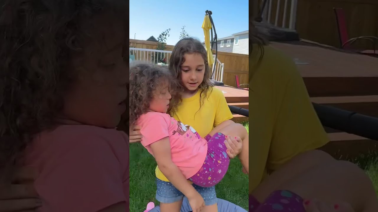 The Brave Sister Saved Her Little From Falling 