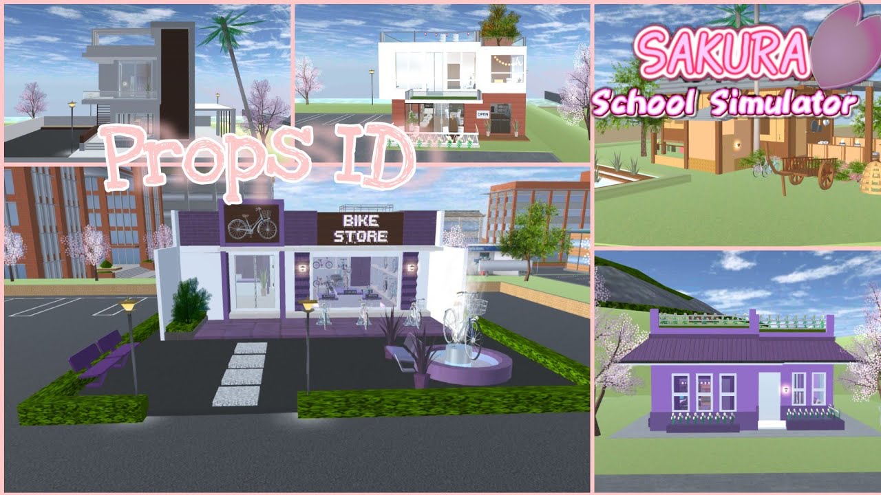 Props ID Sakura School Simulator Pink Tea Channel YouTube