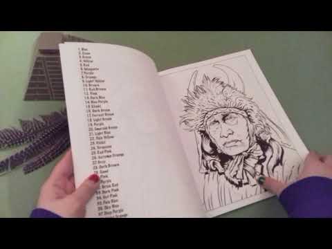 Color by numbers for adults Native American Zen Master Coloring book