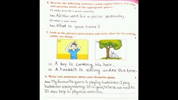 Std-2nd ll Sub:- English ll WRITTEN EXAMINATION (SECOND SEMESTER) llQuestionandanswerof workbook